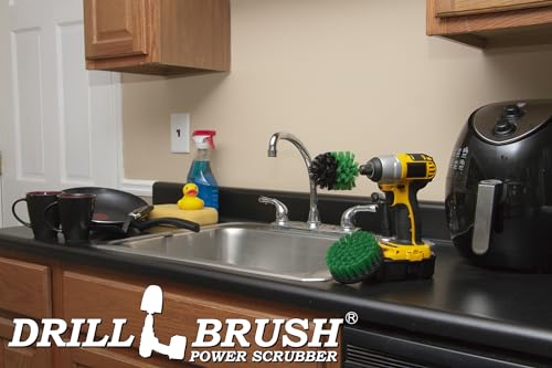Kitchen Cleaning Supplies - Household Kitchen Cleaners - Cast Iron Skillet Scrubber - Pots and Pans Cleaning Brush - Stove Scrub Brush - Oven Rack Cleaning Tool - Sink Scrubbing Brush - Table Cleaner - color: Green