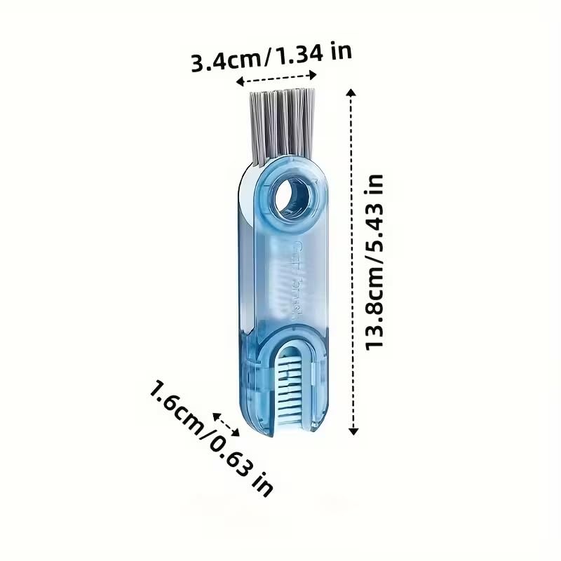 Three-in-One Cup Lid Cleaning Brush, Multipurpose Crevice and Bottle Cleaning Brush, Cleaning Supplies, Home Kitchen Crevice Cleaning Tool, Green - color: Green