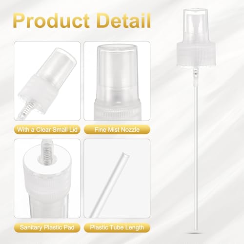 uxcell Spray Top 12Pcs 28/410 Plastic Fine Mist Reusable Replacement Clear | Spray Bottle Pump Plastic Top Reusable Replacement for Cosmetic Perfume and Body Sprays Bottle - color: Clear, size: 28/410