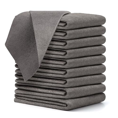 10 Pcs Thickened Magic Cleaning Cloth, Microfiber Streak Free Cleaning Cloths Reuseable Magic Cleaning Wipes for Windows Glass