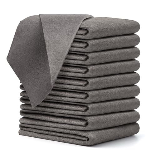 10 Pcs Thickened Magic Cleaning Cloth, Microfiber Streak Free Cleaning Cloths Reuseable Magic Cleaning Wipes for Windows Glass