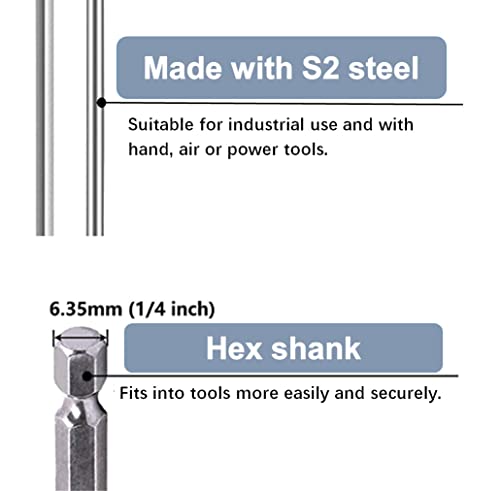 Aiyun 11-Piece Shark Vacuum Screwdriver Security Bit Set, S2 Steel Magnetic Security Screwdriver 4 Inch Star Driver Bit Set for Shark Vacuum T6-T40 (100mm Length) - size: 100mm Length (T6-T40)