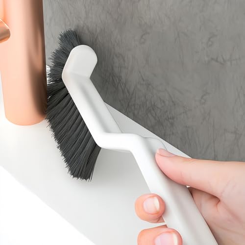 Crevice Cleaning Tool: Stiff Bristle Cleaning Brush, Long Handle Sink | Practical Multipurpose Cleaner for Kitchen, Bathroom, Terrace, Patio, Pool, Garage, L Maintenance