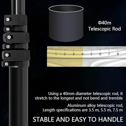 Electric Solar Panel Cleaning Brush & Rod, with Power Converter, for Solar Panel and Glass Cleaning, Extendable Water Fed Rod Cleaning Kit, 110V-240V,24.6ft(7.5m) - color: 24.6ft(7.5m)