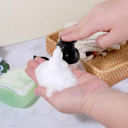 12 Pack Foaming Soap Dispenser, 8oz/250ml Refillable Pump Bottle Dispenser Clear Hand Soap Dispensers Transparent Press Liquid Dish Dishwashing Detergent Containers for Bathroom Kitchen Washstand