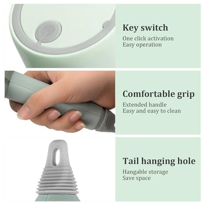 Dish Buddy,Dish Gun for Washing Dishes, Electric Scrub Brush, Electric Dish Scrubber with 6 Replaceable Brush Heads, Handheld Kitchen Brushes for Dishes Kitchen Cleaning Brushes