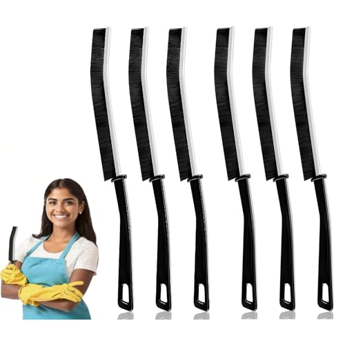 6 PCS Crevice Cleaning Brush,Hard Bristle Crevice Cleaning Brush,Crevice Cleaning Tool is Effective to Clean the Small Gap of Kitchen, tolilet and Windows. (6pcs) - style: 6pcs