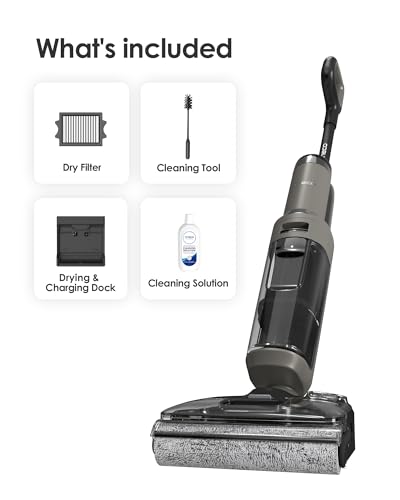 Tineco Floor ONE i6 Stretch Wet Dry Vacuum Cleaner, Vacuum & Mop All in One, 20kpa Powerful Suction, Up to 40 Minutes Runtime, 180° Lay-Flat, Anti-Tangle Design, Full-Path Self-Cleaning&185℉ Flashdry - style: Floor One i6 Stretch