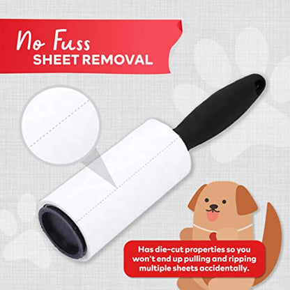 XFasten Lint Rollers for Pet Hair - Extra Sticky (900 Sheets/10 Refills/2 Upgrade Handles) Heavy Duty Portable Lint Remover Brush for Clothes, Dog Cat Furniture - size: 900 Sheets (10 Refills + 2 Handles)