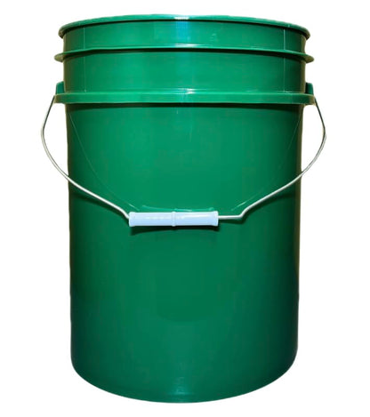 House Naturals 5 Gallon Premium HPDE Plastic Bucket - Made in USA Food Grade Storage Container, BPA Free All Purpose Pail (1, Dark Green) - color: Dark Green