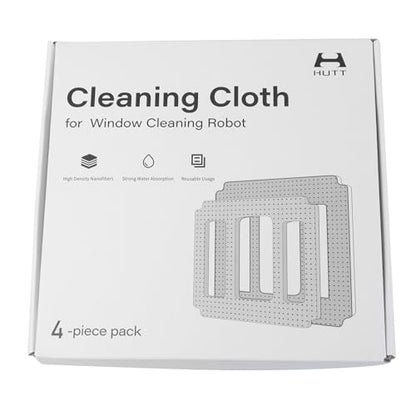 HUTT A1 Original Cleaning Pad for Window Cleaning Robot - Cloth, and Rags - 4 Pieces in One Box - color: Gray