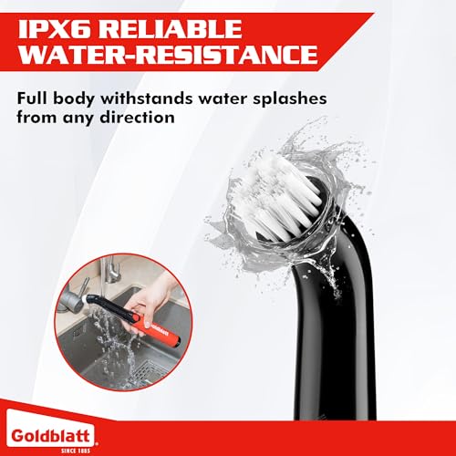 Goldblatt 18-Piece Cordless Electric Spin Scrubber Kit, Handheld Power Brush for Bathroom, Kitchen, Shower, Tile, Grout and Household Surfaces - style: Power Scrubber 18-Piece Kit