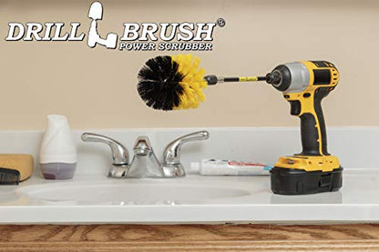 Cleaning Supplies - Bathroom Accessories - Shower Cleaner Brush - Bath Mat Hair Lifter - Shower Curtain Scrubber - Cleaning Scrub Brush - Tile Grout Cleaner - Bathtub Brush - Home Tile Cleaning Brush - color: Yellow