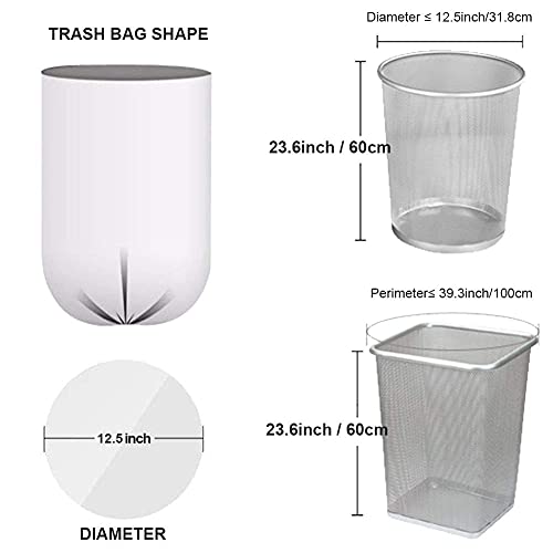 Small Trash Bags, Magesh 4 Gallon Trash Bags/Garbage Bags, Strong Wastebasket Liners for Bathroom Bedroom Office Trash Can, 125 Counts - style: 4 Gallon 125 Clear