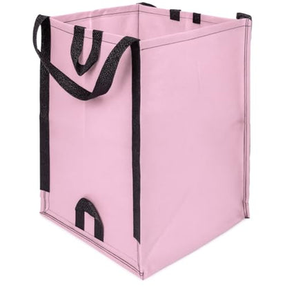 DURASACK Heavy Duty Home and Yard Bags 48-Gallon Reusable Self-Standing Lawn and Leaf Bags Garbage Can with Reinforced Handles, Lilac - color: Lilac