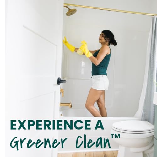 Scotch-Brite Greener Clean Non-Scratch Scrub Sponge, 6 Nonscratch Kitchen Sponges for Cleaning Around the Home, Bathroom & More, Most Durable Recycled Dish Scrubber, Best for Nonstick Pots and Pans