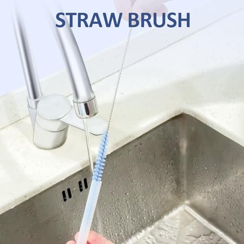2 in1 Water Bottle Brush with Straw Brush, Cleaning Brush Set
