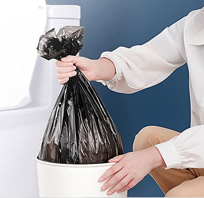 4 Gallon Bathroom Trash Bags,6 Rolls Small Trash Garbage Bags, Disposable Trash Bags for Office, Bathroom Wastebasket Waste Bin (120 Count, 4Gallon Black) - color: 4Gallon Black