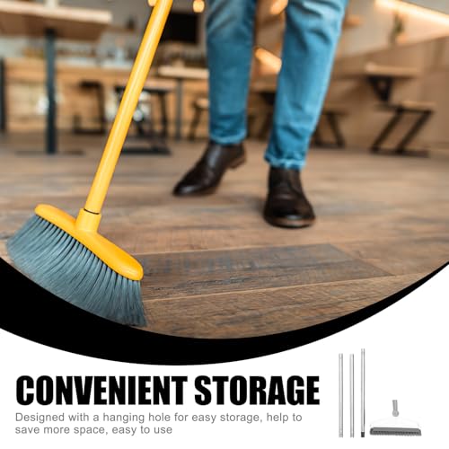 Toyvian Long Handle Floor Brush Scrubber Stiff Bristles Groove and Seam Cleaning Brush for Bathroom and Kitchen Tiles 126cm Extendable for Shower and Floor Stains
