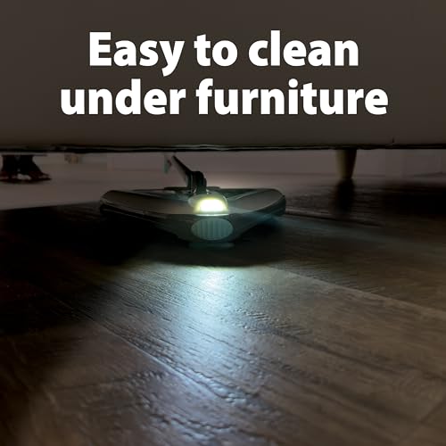 Zippi Sweeper Pro - 2025 New and Improved Lightweight Sweeper, Perfect for Short Carpet Hardwood and Tile, Triangular Design Allows for Sweeping in Corners, LED Light, 1 Hr Cleaning Time - style: Zippi Sweeper Pro
