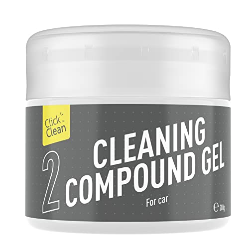 CLICK CLEAN Cleaning Gel for Car, 7oz Car Detailing Tools, Cleaning Putty Gel, Car Interior Cleaner Universal Dust Cleaner for Keyboard, Laptop, Air Vents - color: Gray
