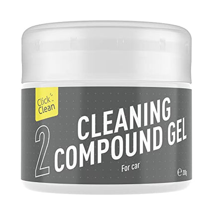 CLICK CLEAN Cleaning Gel for Car, 7oz Car Detailing Tools, Cleaning Putty Gel, Car Interior Cleaner Universal Dust Cleaner for Keyboard, Laptop, Air Vents - color: Gray