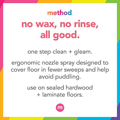Method Squirt + Mop Hardwood Floor Cleaner Refill, Almond, 68 Ounce - size: 68 Fl Oz (Pack of 1)