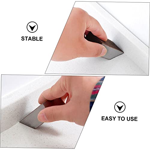 10pcs Emery Sponge Wet Dry Sandpaper Kitchen Tool Carborundum Sponge Buffing Diamond Polishing Pads Pan Washing Pot s Kitchen Brush Brown