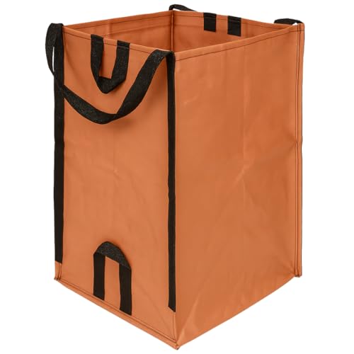 DURASACK Heavy Duty Home and Yard Bags 48-Gallon Reusable Self-Standing Lawn and Leaf Bags Garbage Can with Reinforced Handles, Terracotta - color: Terracotta