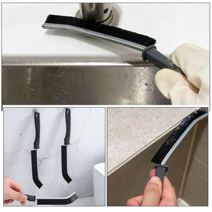 Abaodam 5pcs Hard-bristled Crevice Cleaning Brushes for Household Use Small Gap Scrub Brushes for Kitchen Tiles and Bathroom Grout Steel Alloy OPP Bag for Tight Spaces