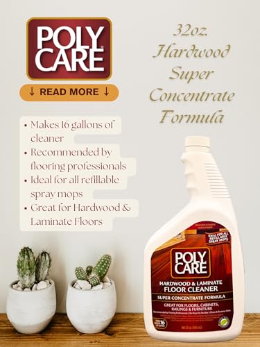 Hardwood Floor Super Concentrate Cleaner - 32 Fl Oz - Fresh - Refill for Spray Mops and Spray Bottles - Residue-Free Floor Cleaning Solution for Wood or Laminate Floors