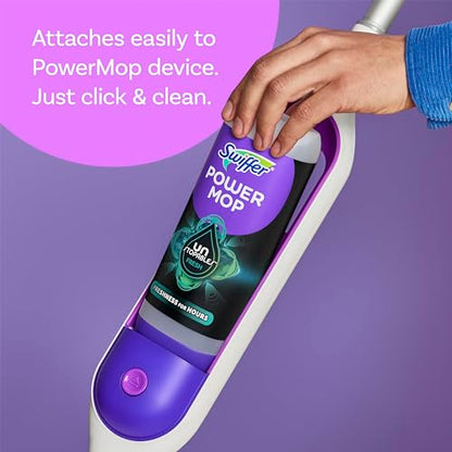 Swiffer PowerMop Floor Cleaning Solution with Unstopables Fresh Scent, PowerMop Refills, Floor Cleaner for Mopping, 25.3 fl oz, 2 Pack