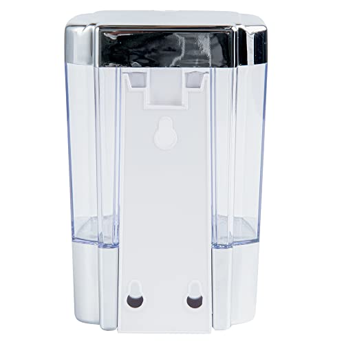 Clean Tek Professional 23.7 Ounce Manual Soap Dispenser, 1 Wall-Mountable Soap Dispenser - With Security Key, Clear Plastic Refillable Soap Dispenser, Push Mechanism, Transparent Tank - Restaurantware - color: Clear