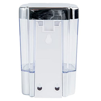 Clean Tek Professional 23.7 Ounce Manual Soap Dispenser, 1 Wall-Mountable Soap Dispenser - With Security Key, Clear Plastic Refillable Soap Dispenser, Push Mechanism, Transparent Tank - Restaurantware - color: Clear