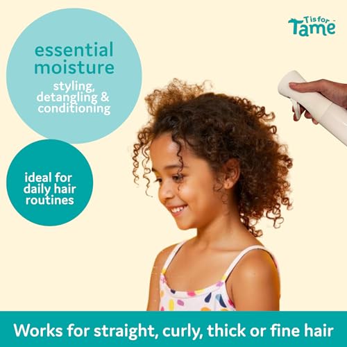 T is for Tame - Precision Fine Hair Mister Spray Bottle - 10 oz. Continuous Spray Bottle for Hair Care, Curl Refreshing and Styling - Made in the USA