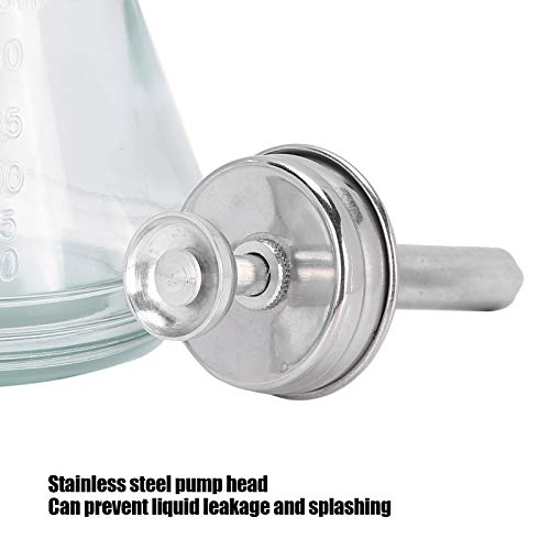 180ml Press Bottle, Press Type Dispenser Empty Nail Polish Remover Refillable Bottle Container Manicure Accessory with Top