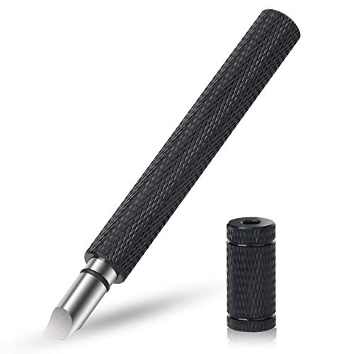 Bulex Golf Club Groove Sharpener, Re-Grooving Tool and Cleaner for Wedges & Irons - Generate Optimal Backspin - Suitable for U & V-Grooves - color: Black