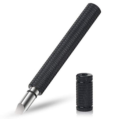 Bulex Golf Club Groove Sharpener, Re-Grooving Tool and Cleaner for Wedges & Irons - Generate Optimal Backspin - Suitable for U & V-Grooves - color: Black