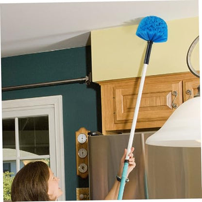 Cobweb Duster Head Twist on Spider Web Brush for Cleaning,Duster Refills Head Attachment Fits Standard Threaded Poles, No Pole,Hand Duster Dusters