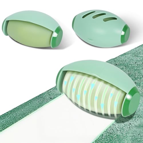Reusable Lint Roller for Pet Hair, Extra Sticky Lint Roller for Clothes, Portable Washable Mini Lint Roller, ForestGreen-MediumAquamarine, 2.539in*3.9in