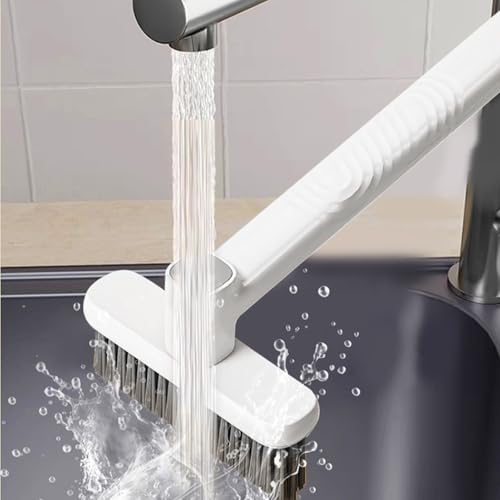 Crevice Brush,Ultra-Fine Bristles Flexible Tool | V Head Design 360-Degree Rotation Crevice Brushes - for Home Kitchen Living Room Bathroom Sill Groove Corners Cracks Narrow Space