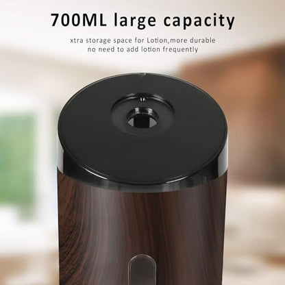 Wall Mounted Automatic Soap DispenserTouchless and Smart Electric Dispenser for Wall,Suitable for Public Places, Hotels and airports - color: Black