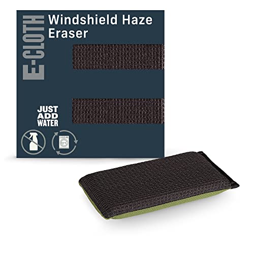 E-Cloth Windshield Haze Eraser - Interior Windshield & Car Window Cleaner Tool, Keeps Mirrors Clean, Spot Washes Inside Glass, Car Cleaning Supplies, Microfiber Sponge, Streak Free Finish - 1 Pack - size: 1 Count (Pack of 1)