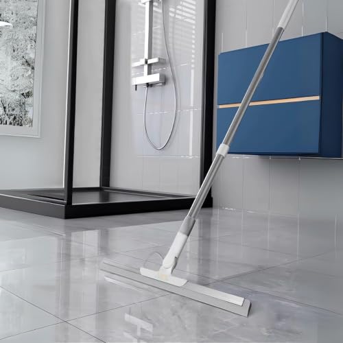 All-Purpose Stainless Steel Metal Bathroom Shower Glass Squeegee Wiper Blade Window Cleaning Metal Cleaner Tool Household Window Mirror Squeegee, Cleaning Tile Wall, Car, (Wiper Silver)