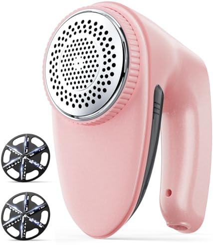 Bymore Fabric Shaver, Lint Shaver for Clothing Furniture Shaver, Sweater Defuzzer Pill Remover Shaver, Lint Remover for Clothing Fuzz-Pink - color: Pink