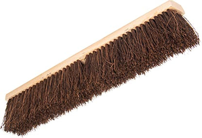 SPARTA Flo-Pac Garage Sweep with Palmyra Bristles, Heavy Duty Broom Head for Indoor and Outdoor Use on Rough Surfaces, 24" Long, 1 Count, Natural