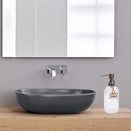 16 oz Diamond Pattern Glass Soap Dispenser, Kitchen and Bathroom Refillable Soap Dispenser with Rust Resistant Stainless Steel Pump for Hand Soap, Lotion Glass Liquid Dispenser (Clear) - color: Clear