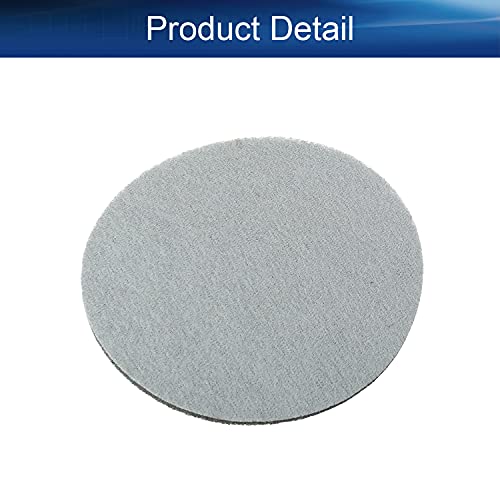 Auniwaig 1200-Grits 7 Inch Scrubber Scouring Pads Gray-Multipurpose, Drill Scuffing Disc Hoop and Loop Surface Conditioning Disc 6pcs - size: 1200# 6pcs