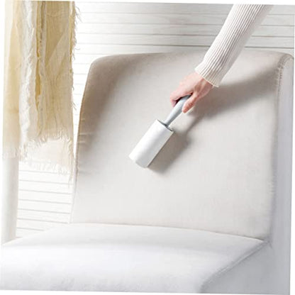 BESPORTBLE 2pcs Portable Roller Sticky Paper Set for Hair Removal Tearable Lint Roller with Sticky Replacement Paper for Clothes Pants and Furniture White