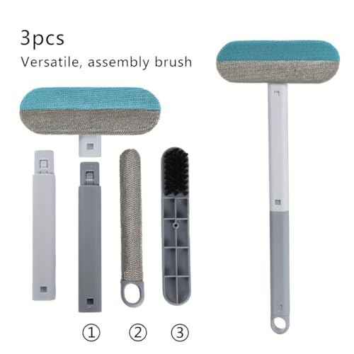 No Kneeling Pet Hair Remover – 4-in-1 Reusable Tool for Dog & Cat Hair, Standard Handle (17.7") for Furniture & Car Seats – Back-Saver, 1-Pack - size: Standard Handle